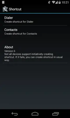 exDialer Shortcut Plugin android App screenshot 1